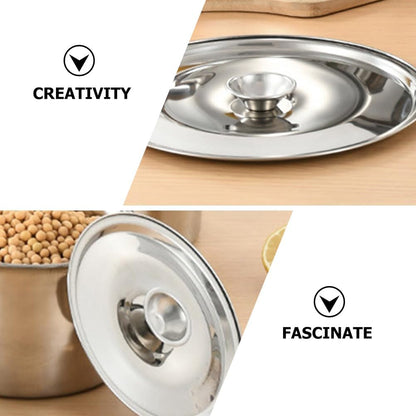 Stainless Steel 12 Inch Pan Lid, Dome Cover for Fry Pan, Spices Pots, Condiment Jar Cover