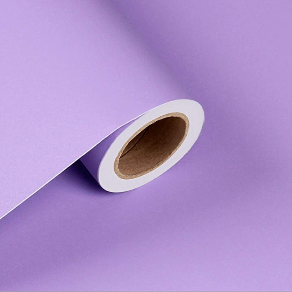Solid Color Frosted Waterproof Wallpaper Shelf Drawer Liner, Self-Adhesive Cabinet Sticker 15.6 Inch by 98 Inch (Light