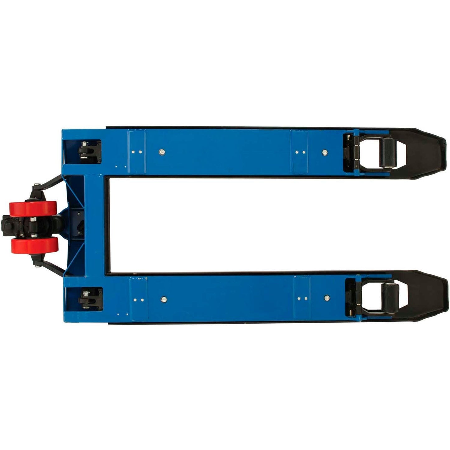 Global Industrial Low Profile Pallet Jack Scale Truck with 27" W x 48" L Forks, 5000 Lb. Capacity, Manual Duty Truck for Warehouse, Manufacturing and Loading Docks