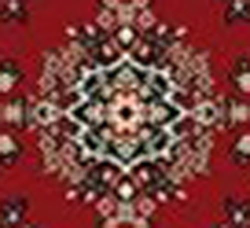 Home Dynamix Premium Sakarya Traditional Medallion Border Area Rug, Claret, 1'9"x7'2"