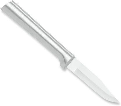 RADA Cutlery Peeling Paring Knife (R102), 2.5" Stainless Steel Hollow Ground Blade, Silver Handle, Made in USA