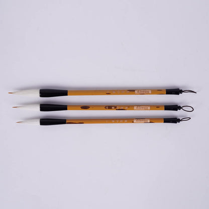 Hbasyp Chinese Traditional Calligraphy Brush/Chinese Calligraphy Watercolor Sumi Drawing Brush Wool/Painting Sumi Set((L + M + S))