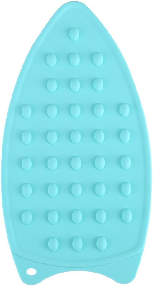 Yosoo Silicone Iron Hot Rest Pad Mat - Ironing Surface Stand Mat (Green)