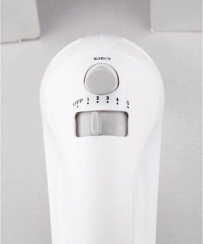 Brentwood Electric Hand Mixer - Lightweight 5-Speed, White