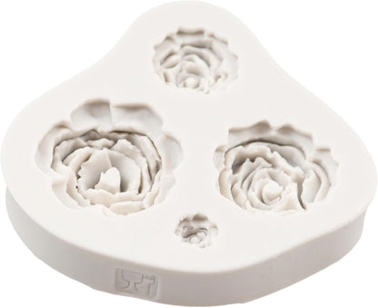 Rose Mold, Rose Flower Silicone Fondant Cake Molds for Cupcake Topper, Cake Decoration, Chocolate Candy