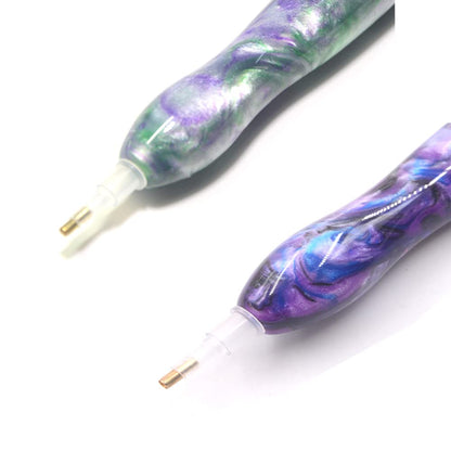 Praise V Do 2PC Diamond Painting Art Drill Bead Dotting Gem Dot Pen Accessories Picker Tools Kit for Adult, Nail Art Embroidery Decoration Stylus (Purple Orchid)