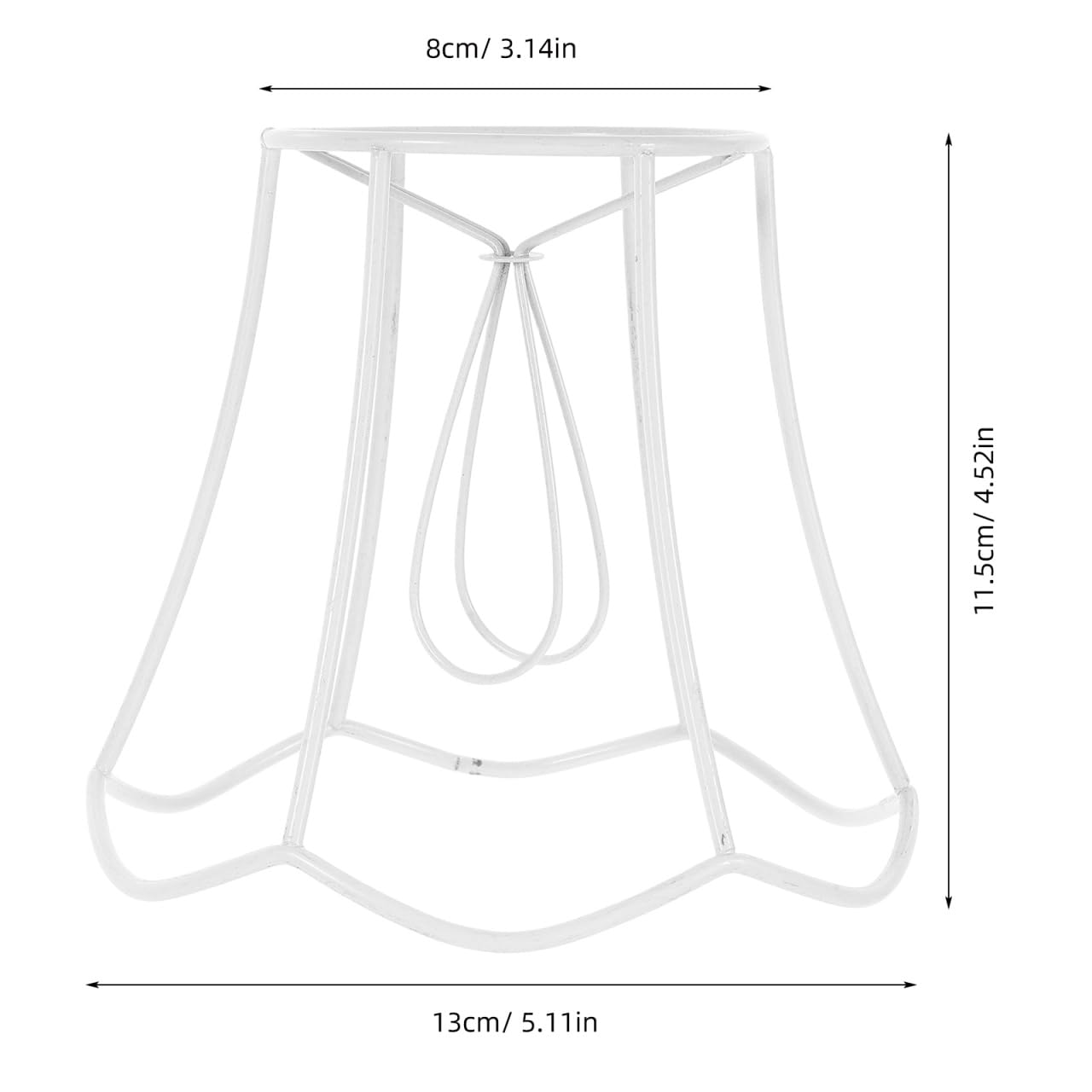 HOLIDYOYO Multi-Functional Lampshade Frame for E27 Bulb Diy Wire Lamp Shade Stand Compatible with Table Lamps and Pendant Lights Minimalist Metal Cage for Home Lighting