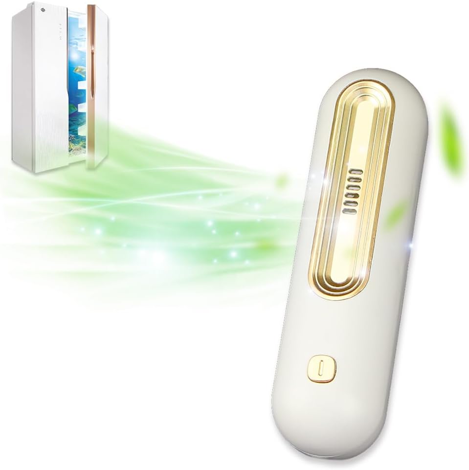 USB Fridge Deodorizer, Rechargeable Portable Refrigerator Purifier, Freshener Odor Eliminator for Car, Closet, More