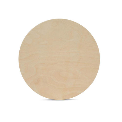 Wood Circles 10 inch 1/2 inch Thick, Unfinished Birch Plaques, Pack of 1 10 inch Wood Circle for Crafts and Blank Sign Rounds, by Woodpeckers