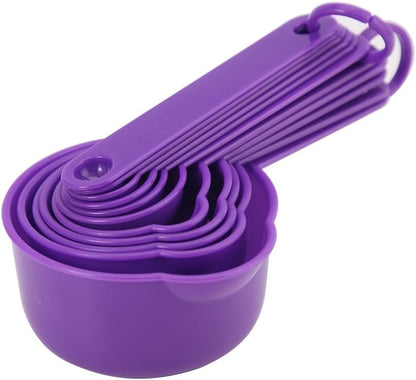 Measuring Cups and Spoons Set of 11, Purple: Kitchen Measuring Cups and Spoons