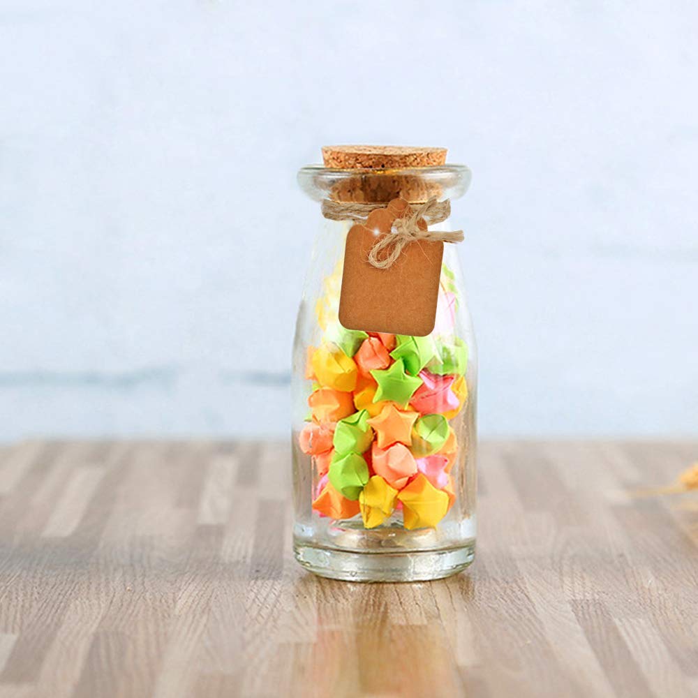 Brajttt 30Pcs Glass Favor Jar With Cork Lids，100 ML 3.4oz Potion Bottles,Small Apothecary Jars,Multifunctional,for Party Wedding Favors Halloween,Great Decoration