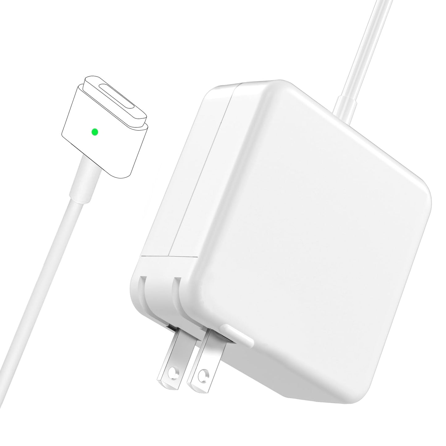 Mac Book Air Charger, 45W Magnetic Mag2 T-Tip Laptop Charger Suitable for Mac Book Air 11 inch and 13 inch After Mid 2012(Applicable to 2012-2017)