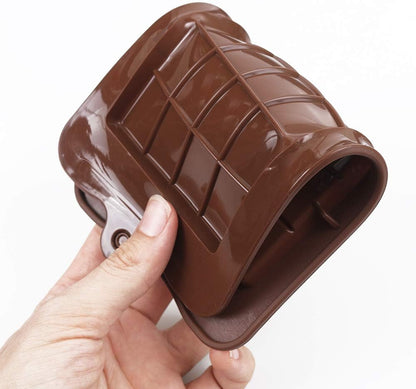 Newk Chocolate Silicone Molds, Break-Apart Candy & Energy Bar Molds, Pack of 6 for Baking