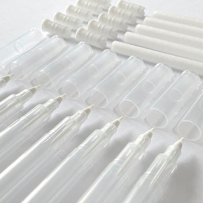 Kuretake Karappo Pen, Fine Brush tip 5pcs set, Empty refillable ink pen, for lettering, calligraphy, illustration, drawing, Made in Japan