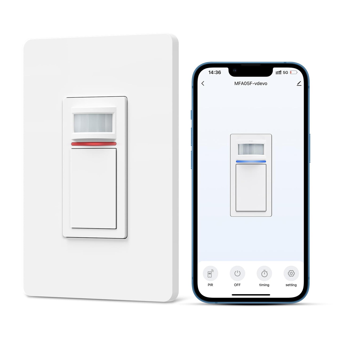 Milfra Smart Light Switch Single-Pole,Smart Switch 2024 New Model 10A,Compatible with Alexa, Siri and Assistant,Voice and Remote Control,Neutral Wire Required,No Hub Required