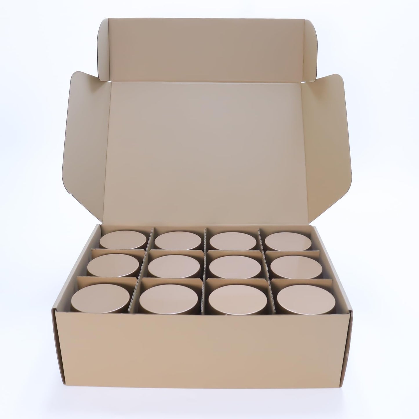 HOMAMAMOON 24 Pack 8oz Dark Glod Candle Tins for Making Candles - Bulk Metal Candle Containers with Lids. Empty Round Candle Jars for DIY & Travel. Shatterproof & Sturdy Vessels for Small Business.