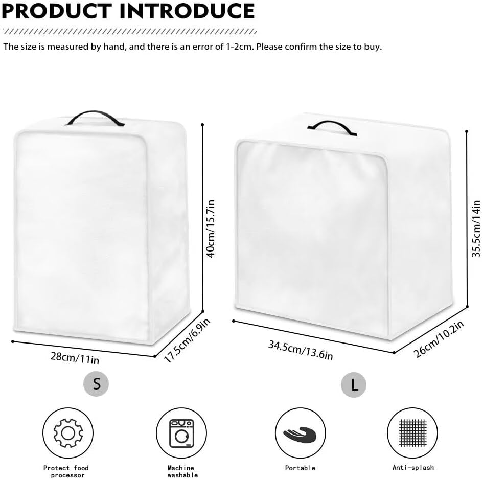 Coffee Maker Dustproof Cover - Protective Stain Resistant Cover with Top Handle for Kitchen Decor, Green Monstera Leaf