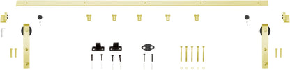 Miseno MBDH0005X78 78-3/4" Bent Strap Barn Door Hardware Kit - Oil Rubbed Bronze