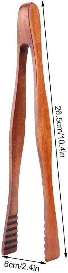 Fdit Wooden Barbecue Tongs, BBQ Clip Buffet Food Tongs, Kitchen Clamp Serving Tool