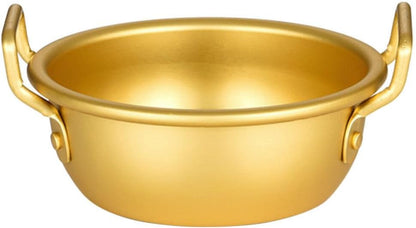 Yardwe Korea Ramen Pot, Fast Noodles Cooking Pot, Aluminum Ramyun Pot with Handles, for Soup, Curry, Pasta