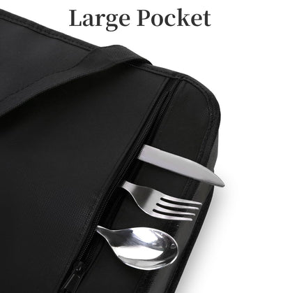 Bodaon Insulated Casserole Carrier Bag - Keeps Food Hot or Cold | Fits 9x13 & 11x15 Inch Dishes - Black