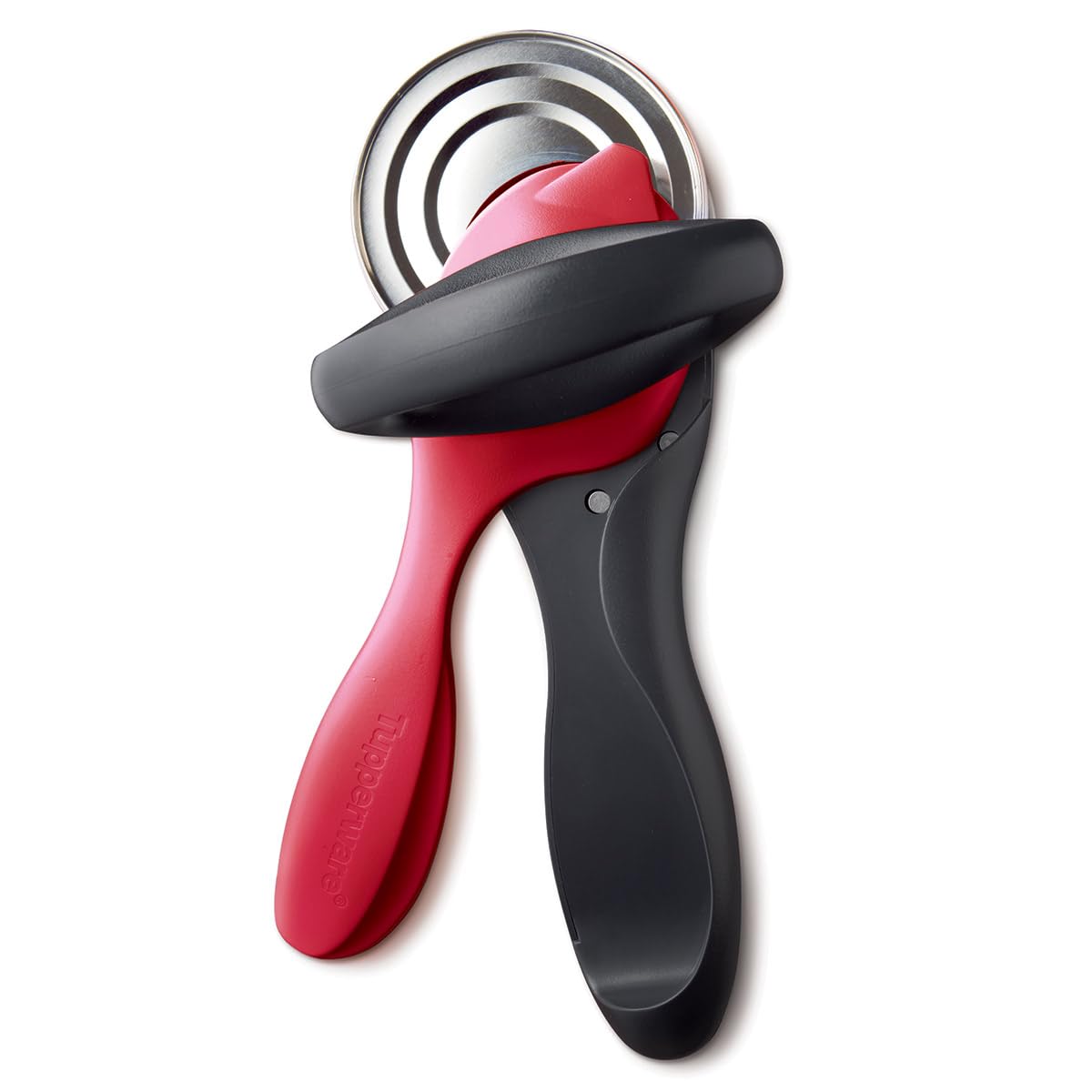 Tupperware Ergonomic Smooth Edge Can Opener Red and Black