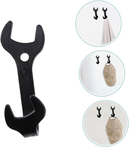 HOMSFOU Coat Pegs Wall Hooks, Kitchen Wall Hooks, Farmhouse Coat Rack, Vintage Wall Hooks, Stainless Steel Entryway Key