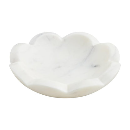 Mud Pie Scallop Marble Dish; 4.5" X 4.5"