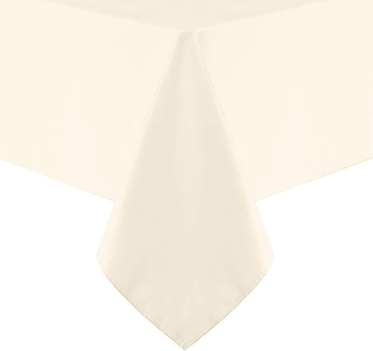 210GSM (Ivory,60 120 Inch) Obstal Rectangle Table Cloth - Heavy Duty Water Proof Microfiber Tablecloth, Decorative