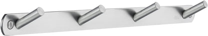 B1064 Quadruple Coat Rack - Brushed Stainless Steel
