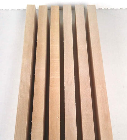 3/4” x 2” x 16” Combo of 6 Walnut 6 Cherry and 6 Hard Maple - 18 Boards