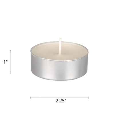 Mega Candles 4 pcs Unscented Oversize White Tea Lights Candles, Pressed Wax Candle 12 Hour Burn Time, Home Décor, Wedding Receptions, Occasions, Events, Meditations, Tranquility, Spa