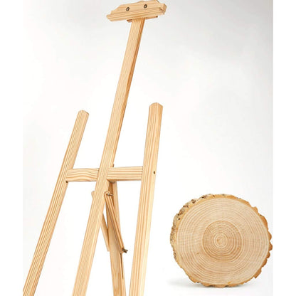 Display Easel Easel Wooden A-Frame Studio Easel Folding Pine Wood Children Artist Painting Adjustable Multifunctional Di (Primary 1.5cm)
