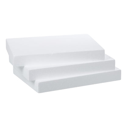 Crafare 3 Pack Craft Foam Blocks 16X12X2in Polystyrene Brick Rectangle for Arts School Projects Sculptures Floral Arrangements Modeling and Centerpieces