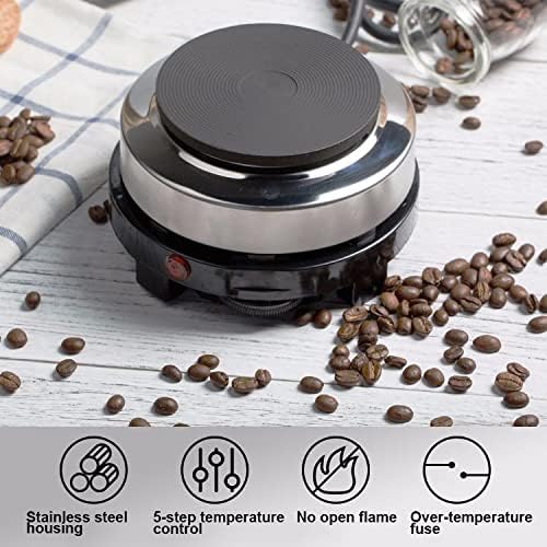 Mini Stove, Portable US Plug 110V 500W Electric Mini Stove Hot Plate, Multifunction Home Heater (5.3x3.9x3inch)