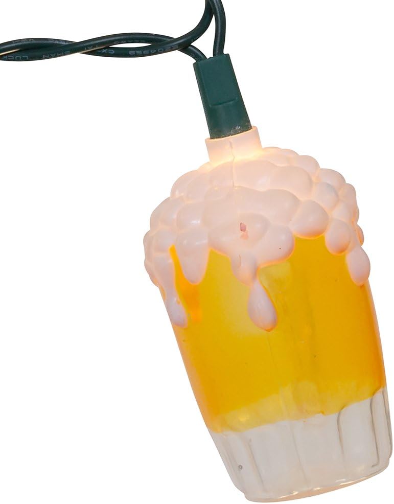 Kurt Adler UL0565 Beer Mug Light Set, 10 Lights