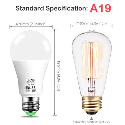 UCB Alexa Light Bulb 130W Equivalent, Smart Light Bulbs Warm White to Daylight Tunable, A19 E26 Bluetooth LED Bulbs Work with Alexa Only for Bedroom Kitchen Living Office No WiFi Required 4 Pack