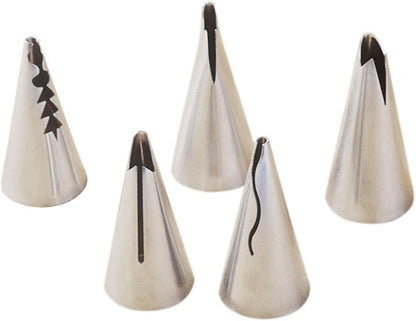 Set of 5pcs Russian Tulip Icing Piping Nozzles Tips for Pastry Cake Decorating Baking Tools