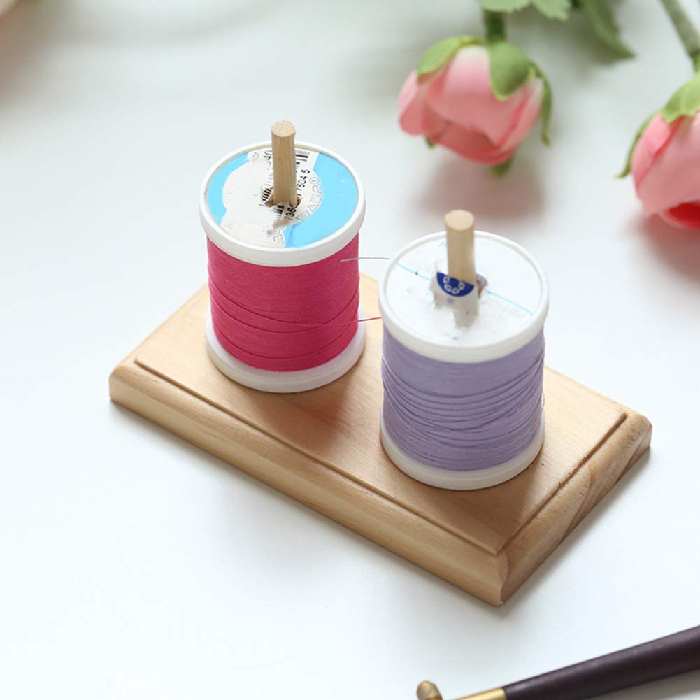 Wooden Bobbin Holder Thread Spool Stand Organizer, Very Useful Tool for Sewing and Embroidery, Craft Tool, Spool Stand, Adjustable Spools