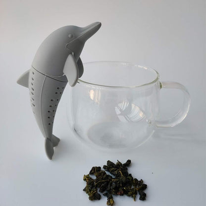 Dolphin Tea Infuser, Cute Animal Loose Leaf Tea Strainer, 4-pack for Enjoyable Tea Times