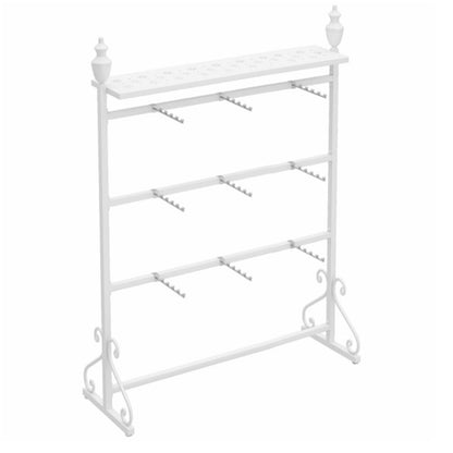 Clothing Store Boutiques Retail Lingerie Garment Rack, Metals, Underwear Display Stand, Commercial Shelves Clothes Rod, for Lingerie Socks Bra Panties Scarves(White,150 * 40 * 155cm)