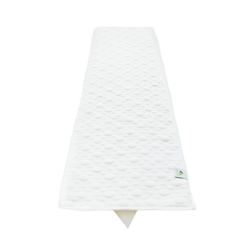 Insieme 12 x77 inch Bed Bridge Twin to King - Split King Gap Filler for Adjustable Bed - Hypoallergenic Fabric - White, Thin and Strapless