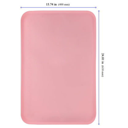 YUENPUN 2 Pcs Silicone Art Mat for Crafts, Silicone Sheet for Crafts with Raised Edges, 16x24 Inch Painting Mat for Resin, Clay, Slime, Jewelry Making