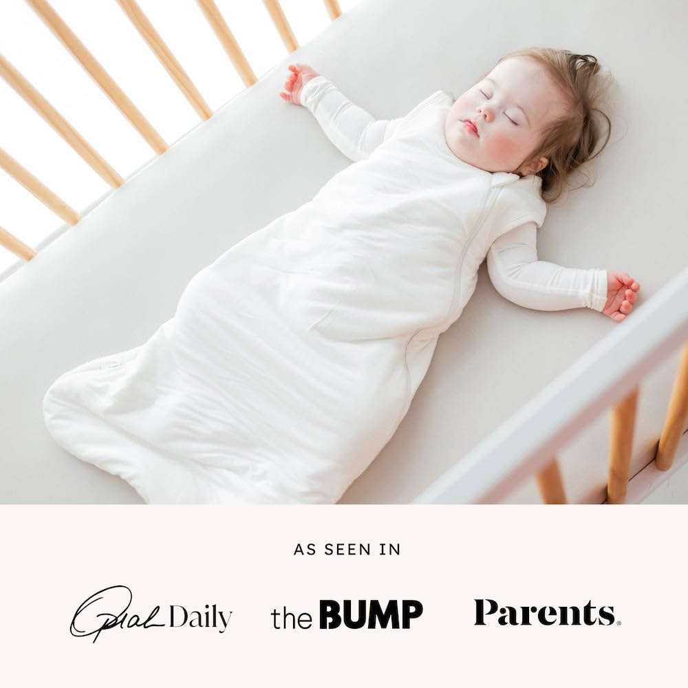 KYTE BABY Unisex Sleep Bag for Babies and Toddlers, 97% Rayon Made From Bamboo, 3% Spandex, 0.5 Tog (Medium, Fog)