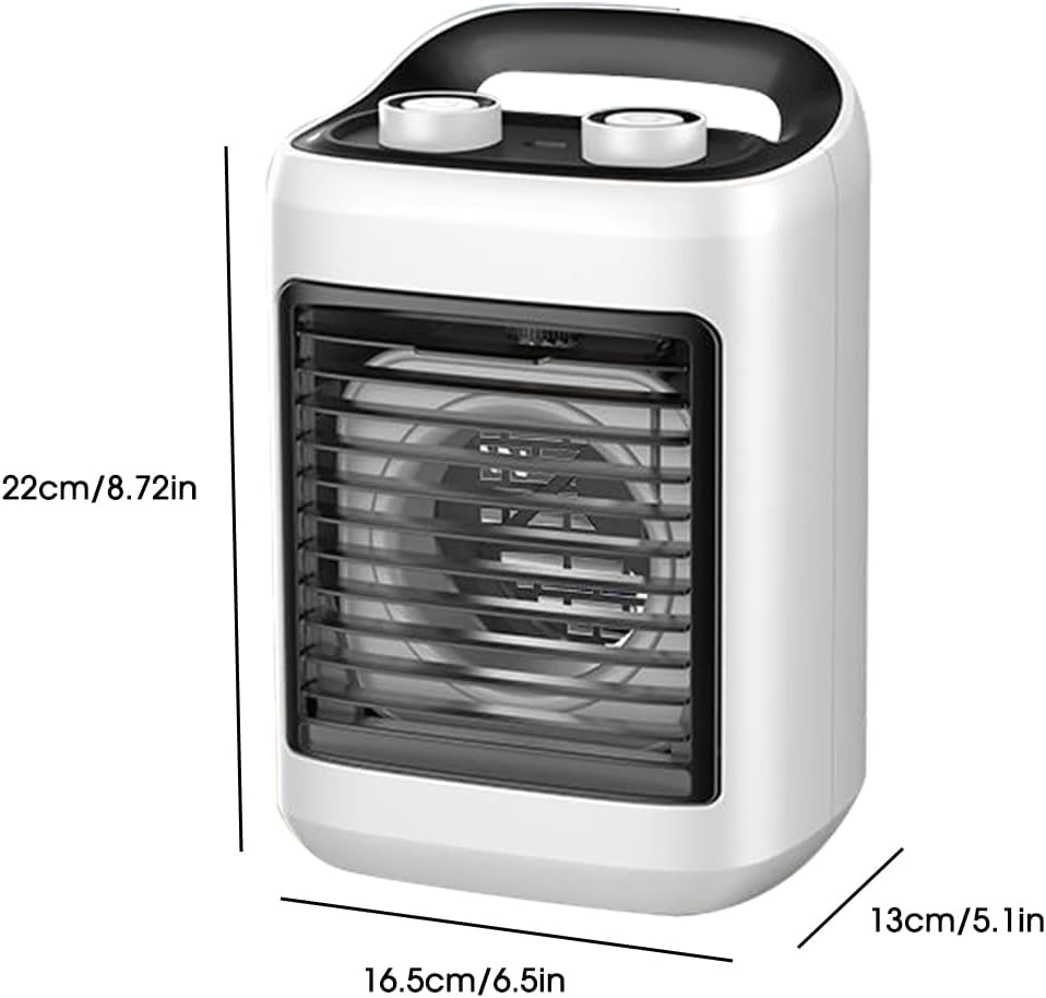 SUIDREAMS 6 Portable Air Conditioners, Personal Evaporative Air Cooler with Wind Speeds Small Air Conditioner Fan