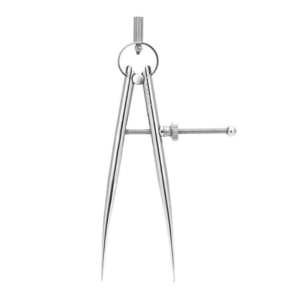 WUTA Spring Wing Divider 304 Stainless Steel Precision Scriber Caliper Tool Metal Dividers Adjustable Spacing Compass High Polished Round Leg for Drawing Circles, Leather Craft, Jewelry (Large