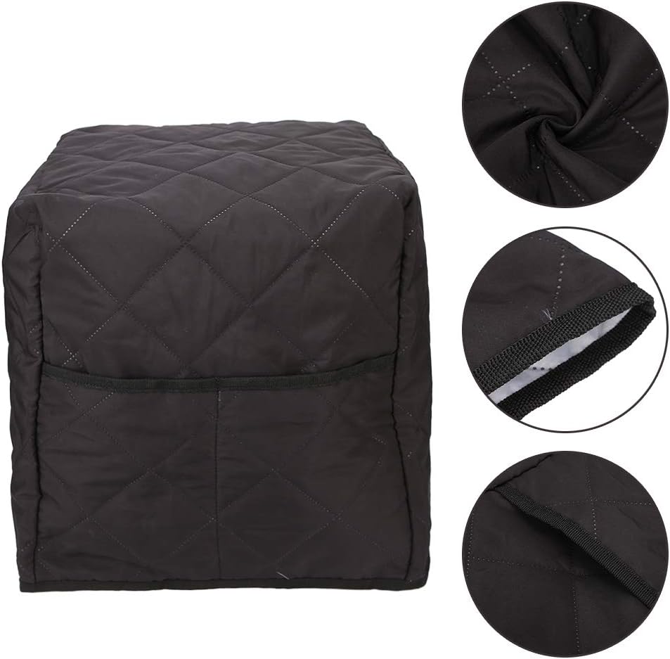 Black Coffee Maker Cover, Stain Resistant Washable Appliance Cover to Protect Coffee Machine (32 X 31 X 36cm)