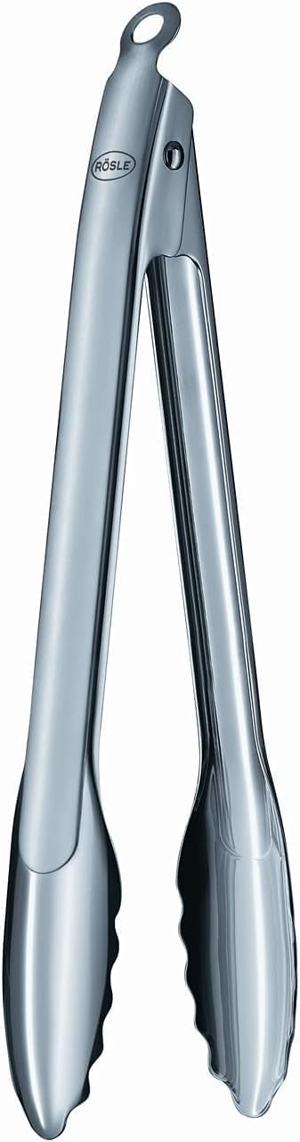 Roesle Stainless Steel 12-inch Lock and Release Tongs