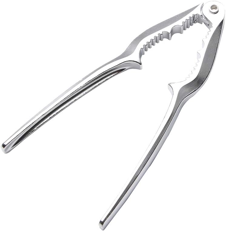 5.7 Inch 1.5 Inch 1 Restaurantware Met Lux x Lobster Cracker Single Jaw Crab Leg Cracker - Ergonomic Corrosion