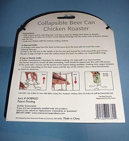 Collapsible Beer Can Chicken Roaster, Drunken Chicken Cooking Tool